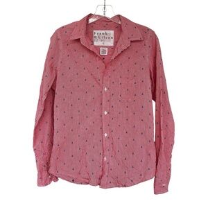 Frank & Eileen Barry shirt Top button down SZ S